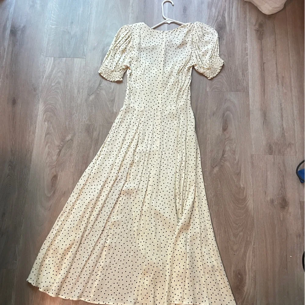 Reformation Cream Polka Dot Maxi Dress - Picture 5 of 5